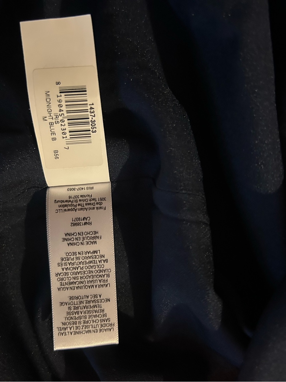 Dress The Population Iris sleeveless mermaid gown, midnight blue. Medium. - Picture 13 of 17